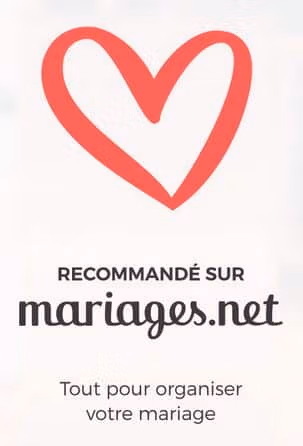 Logo Mariage.net, plateforme partenaire de la Compagnie Belizama pour des prestations de feu de mariage élégantes et sécurisées.